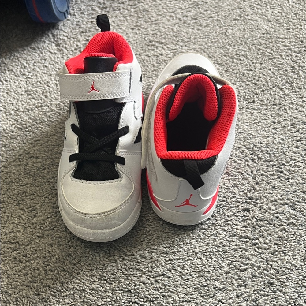Jordan Kids' Sneakers in White and Red